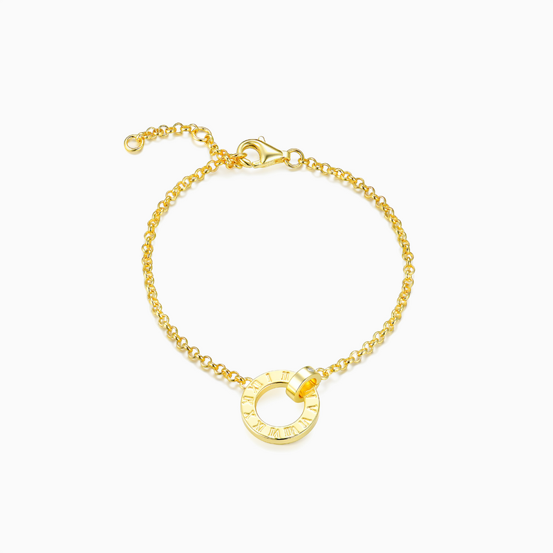 Vai Roman Numeral Clock Bracelet