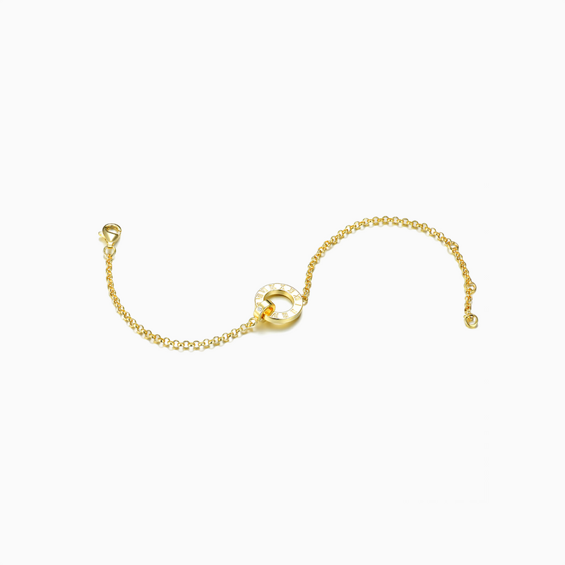 Vai Roman Numeral Clock Bracelet