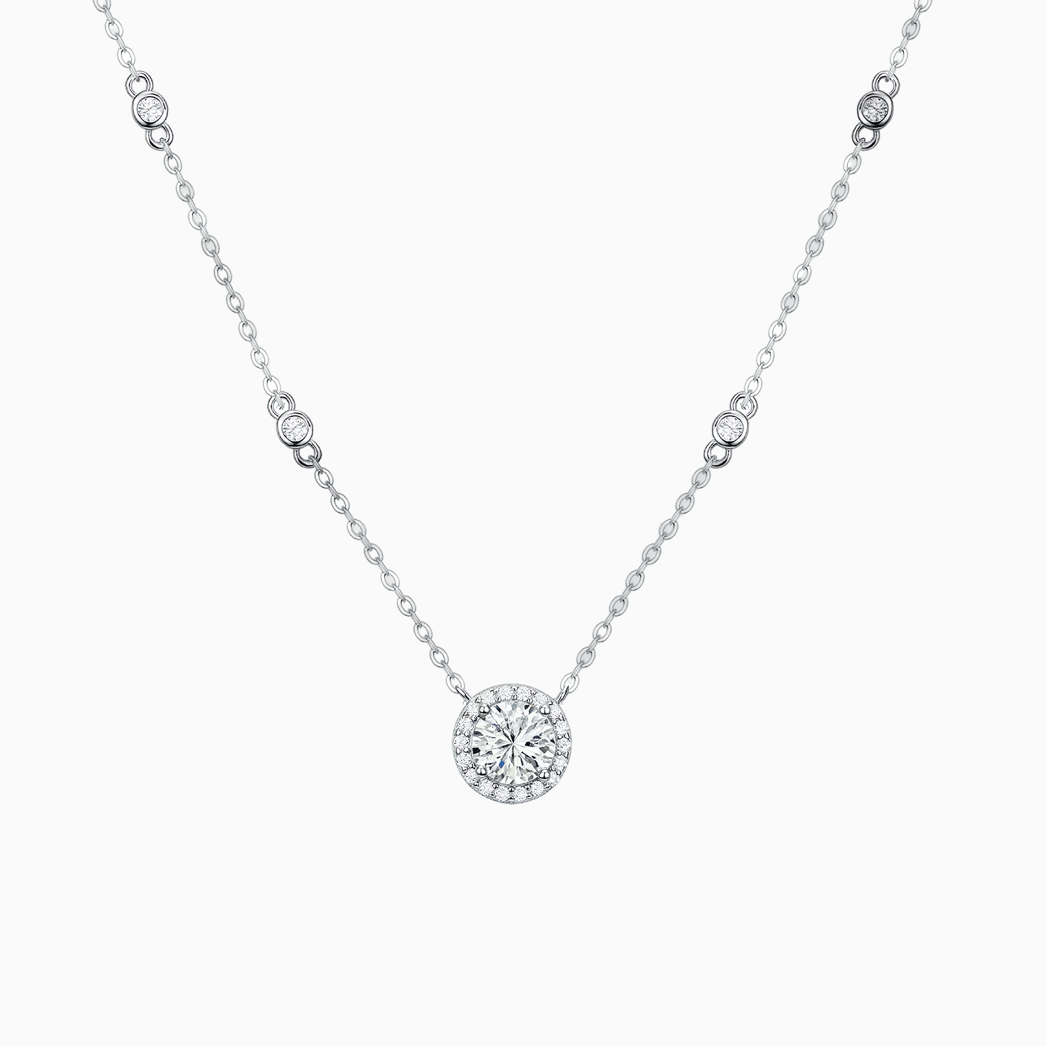 Vai Halo Charm Necklace