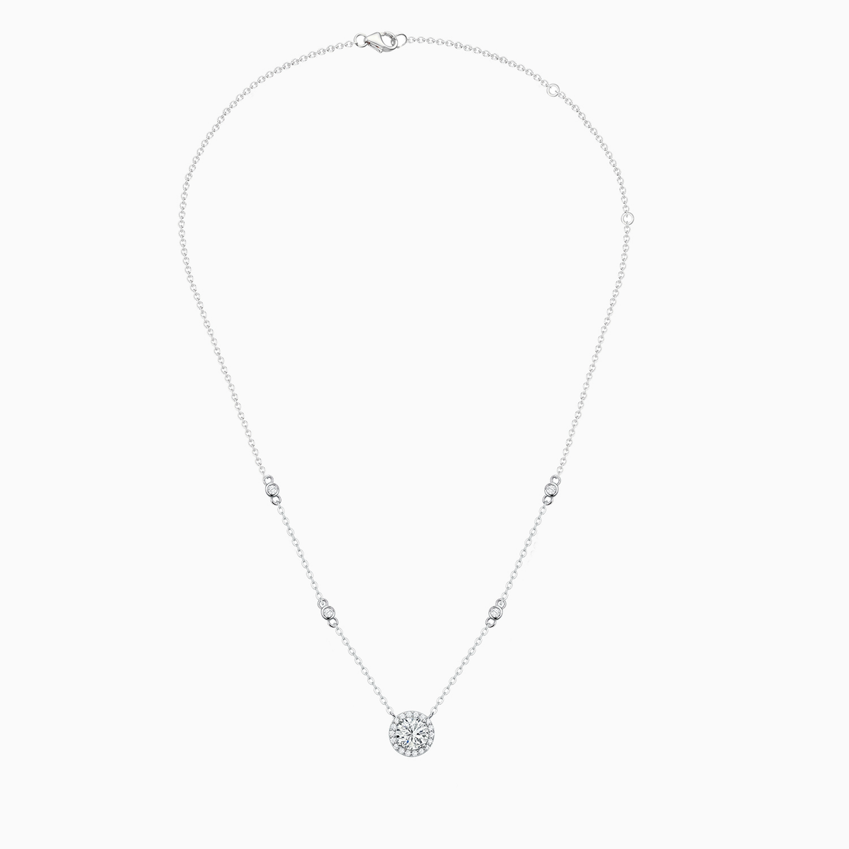 Vai Halo Charm Necklace